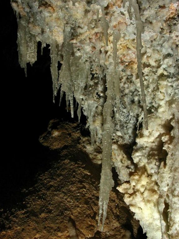 Selenite Formations in Second Parallel in Cottonwood Cave