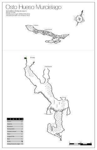 Brandon Kowallis map of the cave
