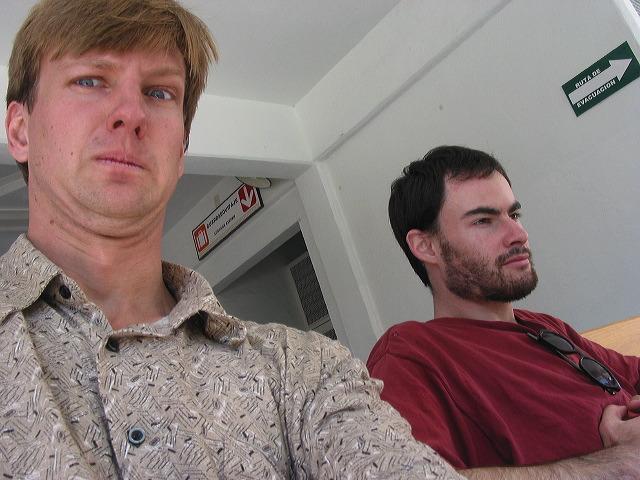 Strange-face Jon Jasper and Brandon Kowallis