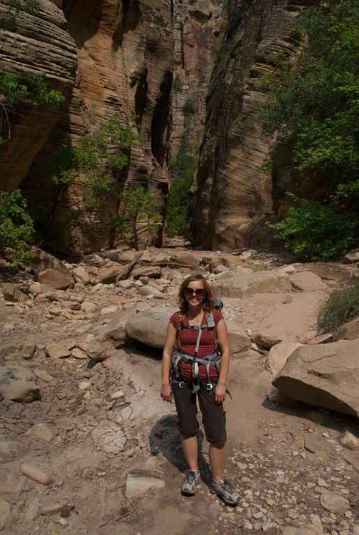 Janel Macy in Orderville Canyon.