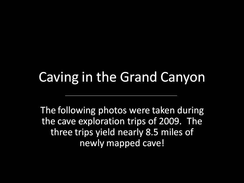 Caving in the Grand Canyon