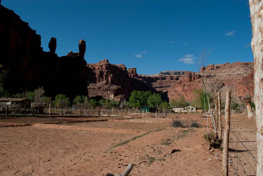 Photo of the outskirts of Supai Village.