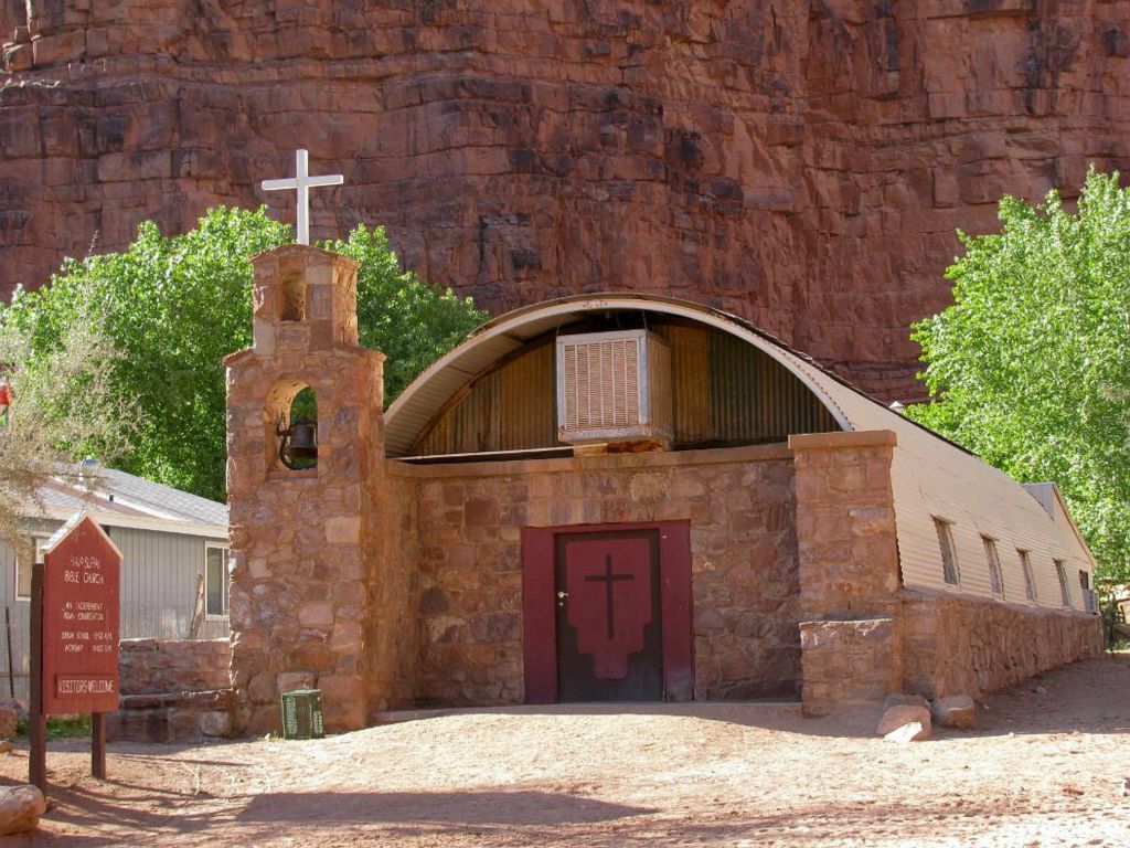 The baptist church in Supai.  Photo by Janel Macy.