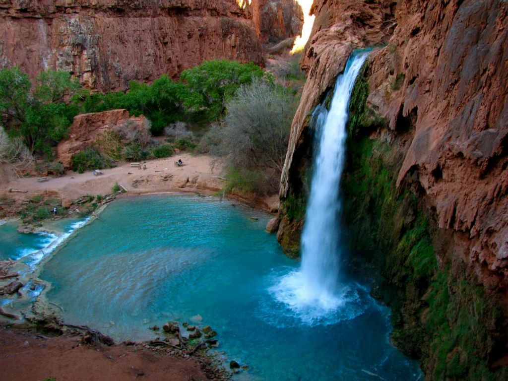The blue waters of Havasu Falls.  Photo by Janel Macy.