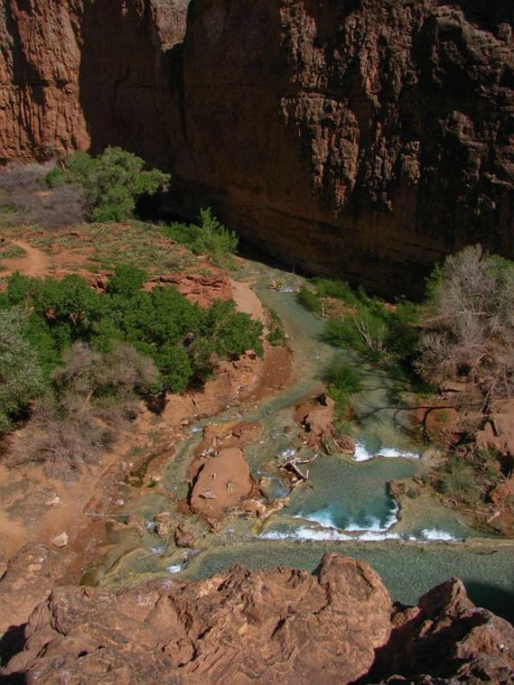 View from top of Havasu Falls.  Photo by Janel Macy.