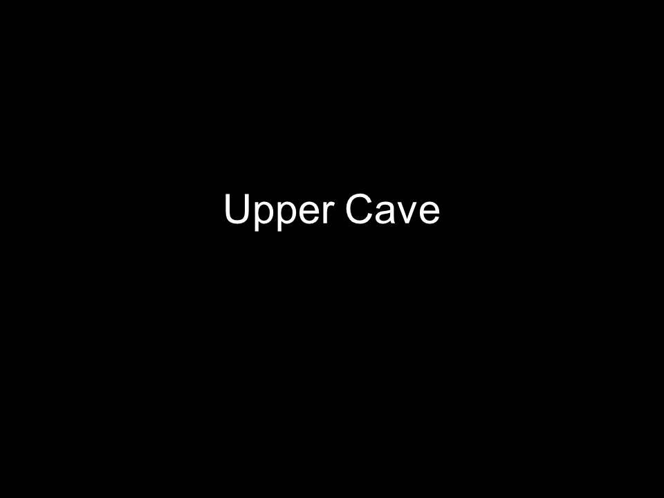 Upper Cave that appears to have been mined into.  The cave is relative short but has easy digging.