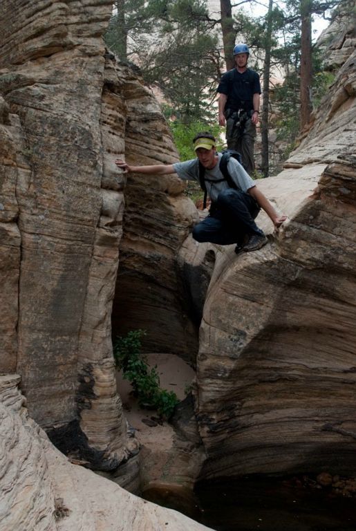 Joel Silverman and Matt in Spry Canyon.