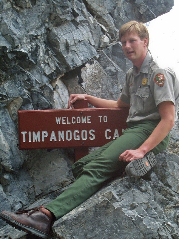 Jon Jasper at the Welcome sign