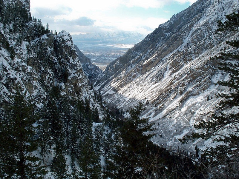 American Fork Canyon as seen from the cave trail.