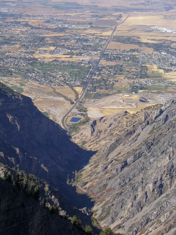 View of the mouth of American Fork Canyon