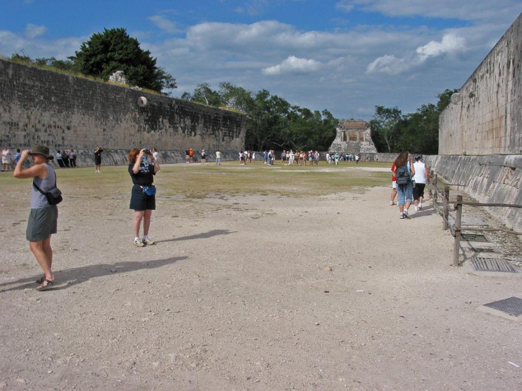 The ball court at Chicken Itza