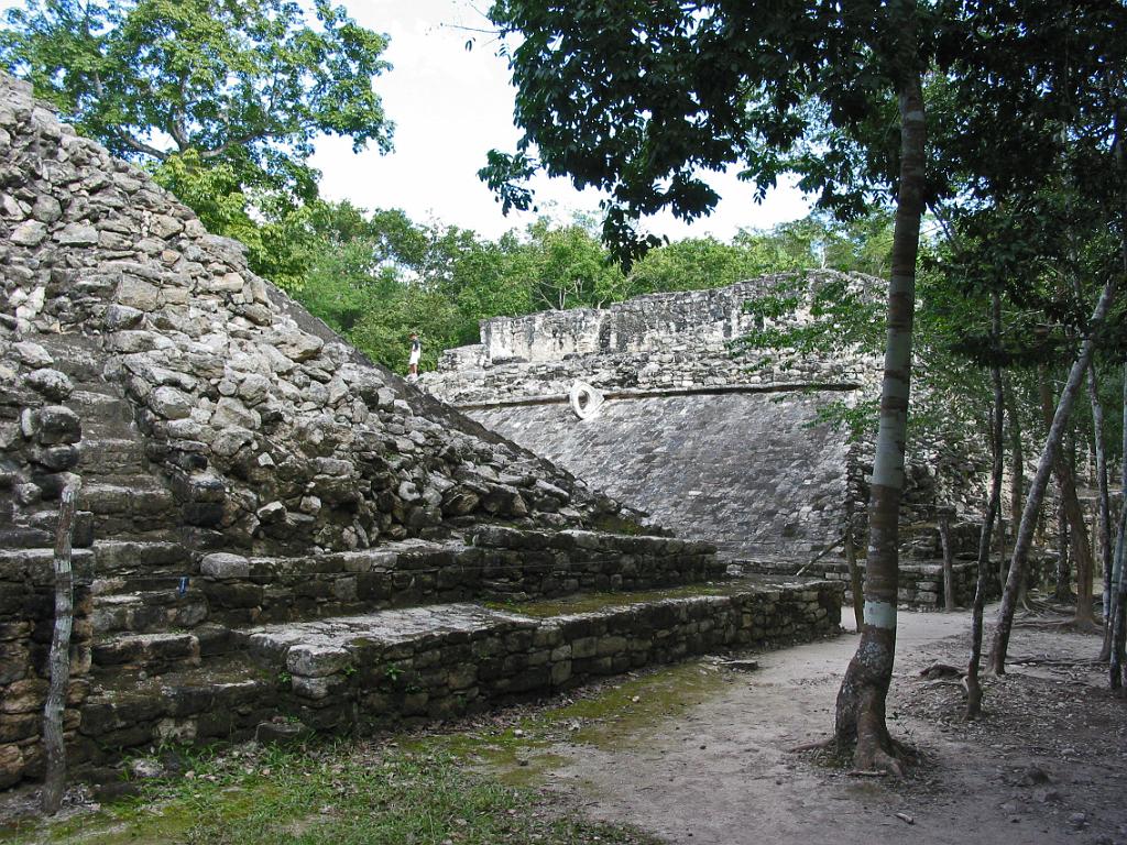 The ball court at Coba Ruins
