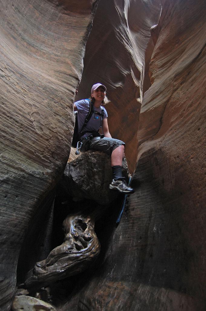 Racheal Keske at climb in Keyhole Canyon